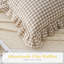 Ensemble de 2 housses de coussin à volants écossais taupe / brun Farmhouse 20 po x 20 po brun