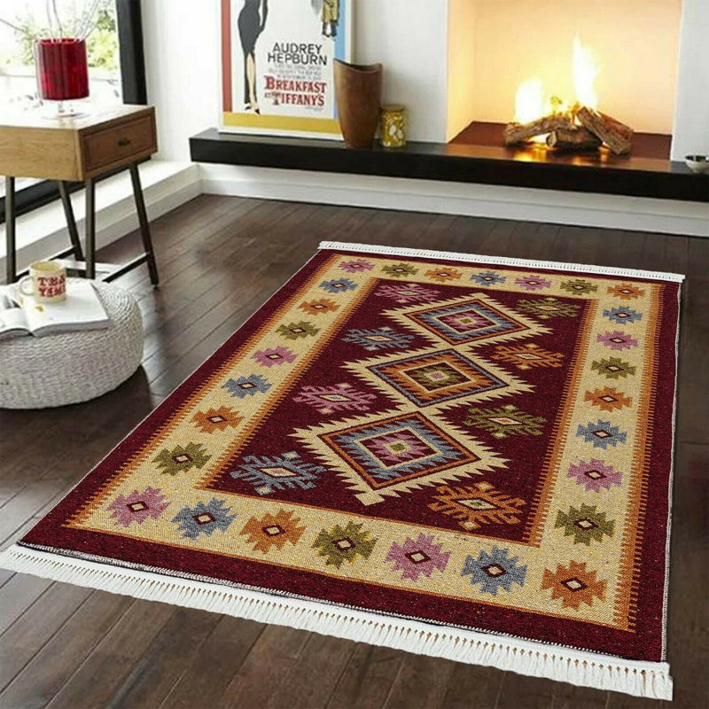 Pinkert Southwestern Area Rug, Rectangle 120 x 180cm