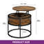 Rothwell Lift Top  Coffee Table ,Extendable Round Cocktail Table-772208948-783565091-772207710