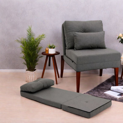 Multifunctional Accent Chairs, Linen Steel Adjustable Modern Lounger for Home