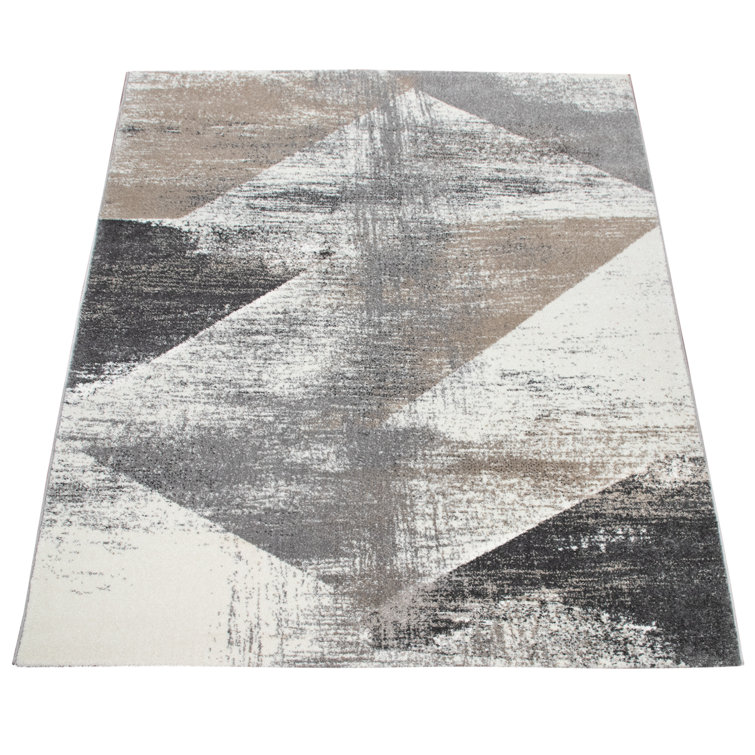 Tapis gris / crème Colley