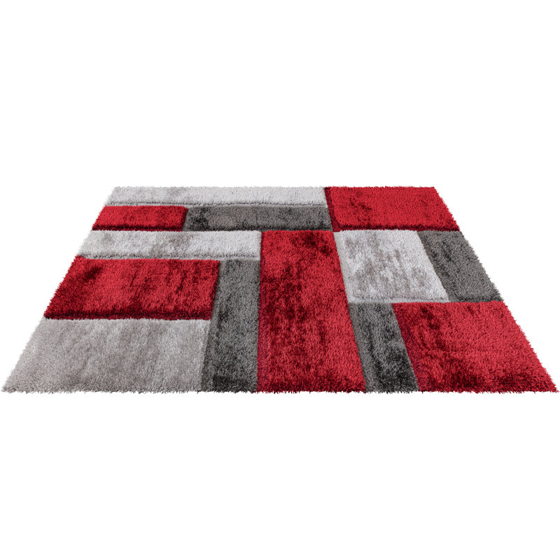 Davene Geometric Area Rug, Runner 60 x 110 cm