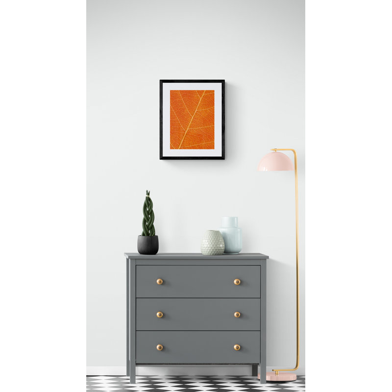 Autumn Leaf by Philippe Monthoux, Black Framed Paper, 20" H x 16" W