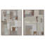 In Place Set Canvas Abstract Print by Oliver Gal, Black Frame, 16 x 20-1803236192-1803236197