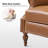 Asah Vegan Leather Manual Push Back Recliner-954673148