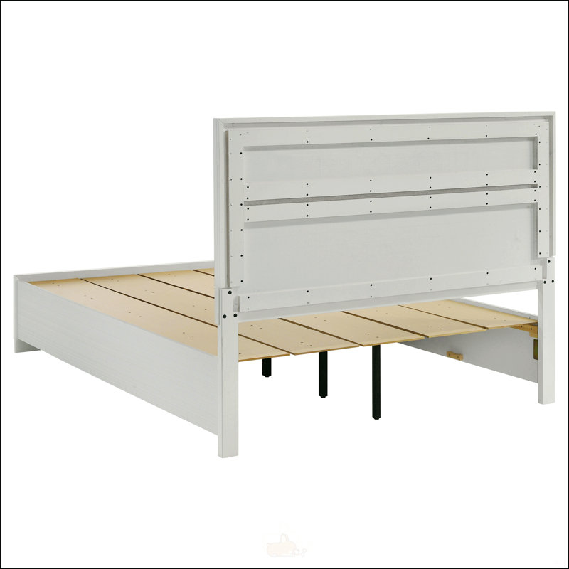 Grand lit de rangement Orchid, Blanc