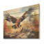 Aigle en vol - Chasse et pêche, art mural sur bois de pin naturel-776277083