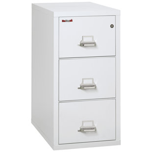 Fireproof 17.75'' Wide 3 -Drawer Steel File Cabinet