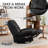 Betzabe Oversize 44.8" W Faux Leather Power Recliner, Voice Control, USB, Bluetooth, 270° Swivel-91822072