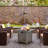 Rectangle Metal, Stainless Steel Propane Smokeless Fire Pit Table with Hidden Fuel Tank-528224114-528224115