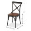 Chaise d’appoint en croix noir shanghai Robards