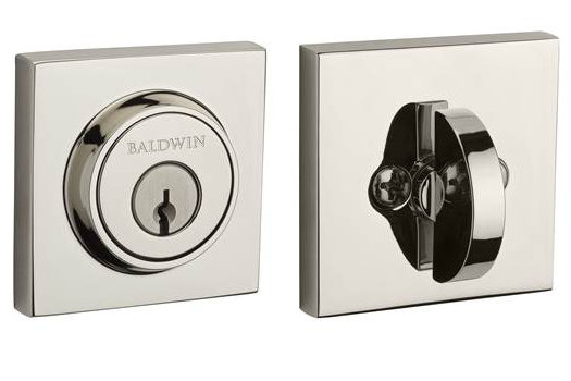 Contemporary Single Cylinder Deadbolt, Keyed Alike, Yes