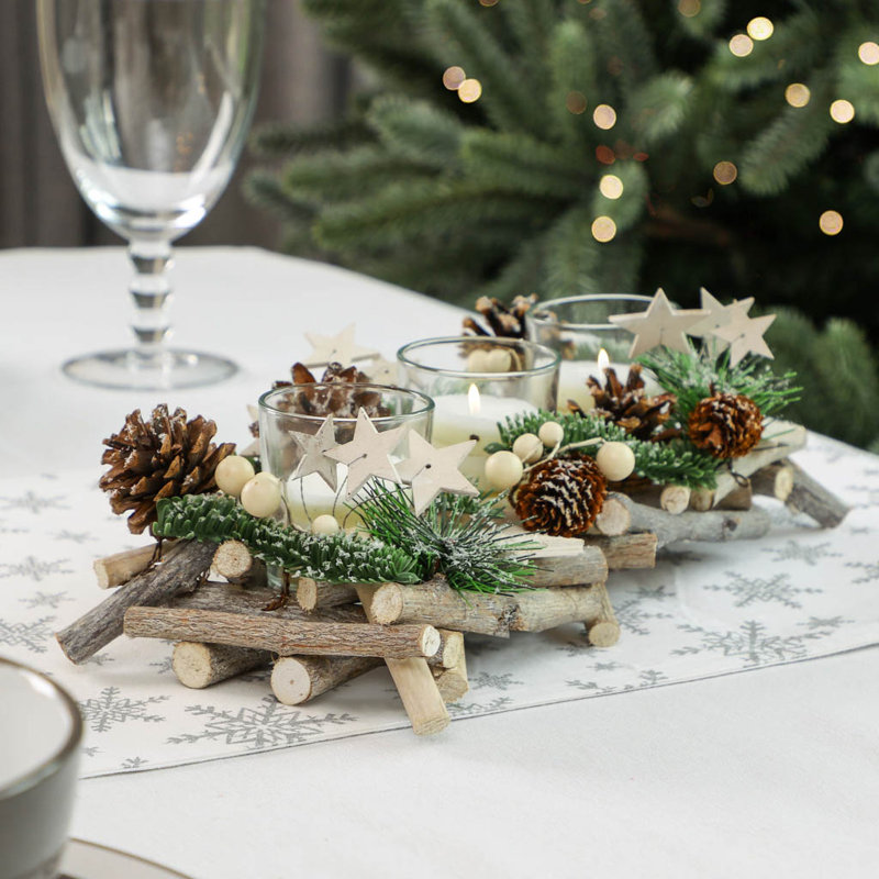 Glass Tabletop Tealight Holder