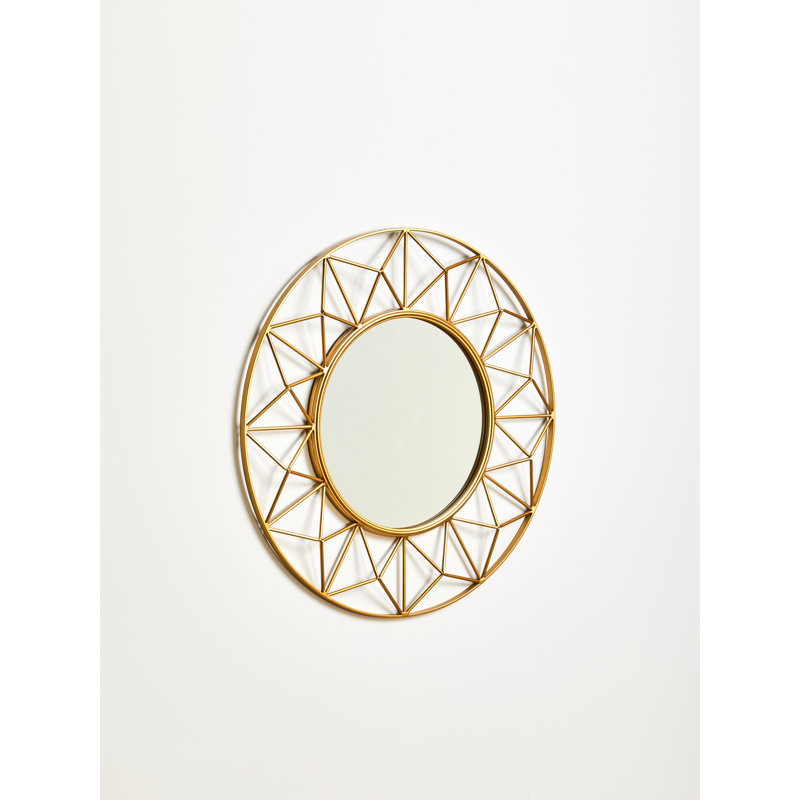 Nipinnawasee Metal Round Wall Mirror