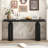 Luxury Acacia Veneer Console-407130323