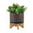 Stoneware and Wood Planter on Stand - Modern Ceramic Plant Pot with Elevated Wooden Base, Stylish Decorative Accent for Indoor Spaces, Durable and Elegant Design for Contemporary Home Decor-1550778650-1550784673