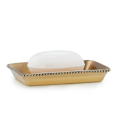 Wall Mounted Oval Soap Dish Holder or Caddy in Solid Brass