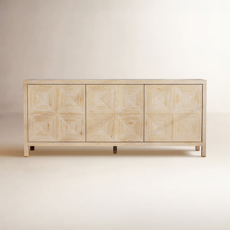 Bilbrook 76'' Media Console, Natural Oak