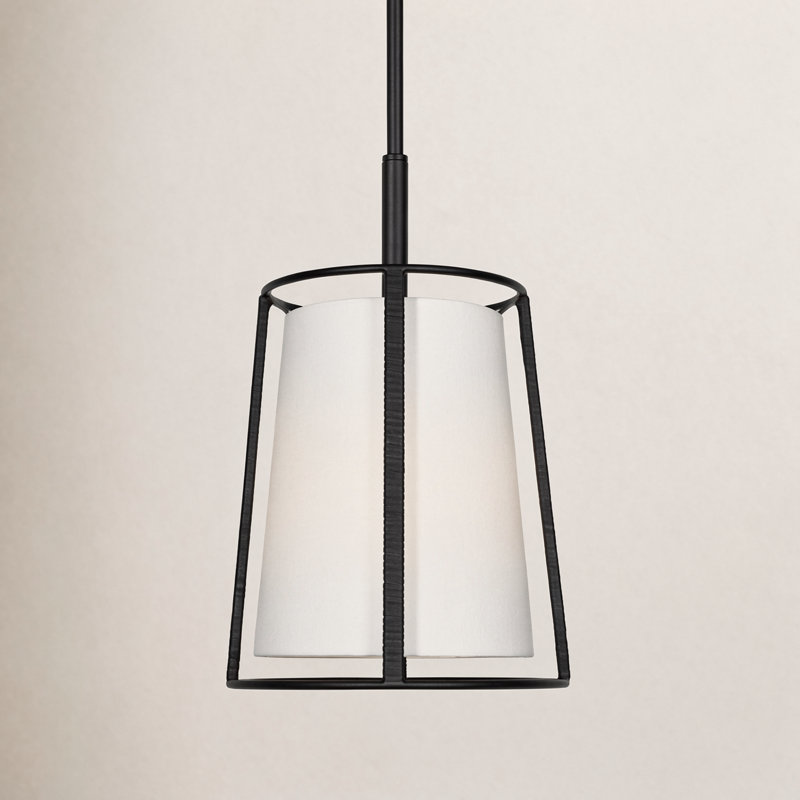 Marla Roanne 1-Light Medium Hanging Shade, Midnight Black, Linen
