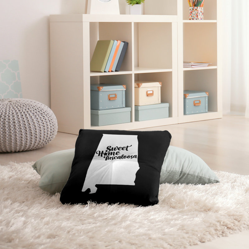 Housse de coussin et insert, H 26 po x l 26 po, Noir, Tuscaloosa