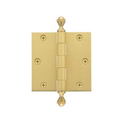 3.5'' x 3.5'' Brass Butt Bearing Hinge