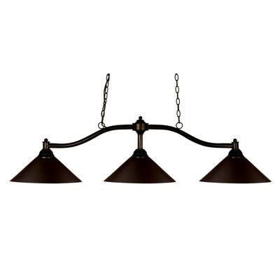 Luminaire suspendu de table de billard à 3 lumières Beecroft