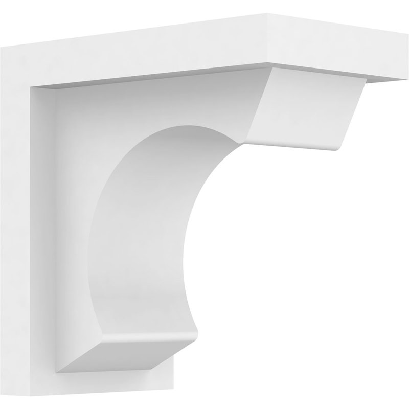 3"W x 5"D x 5"H Standard Emerson Architectural Grade PVC Bracket, 5" H x 3" W x 5" D
