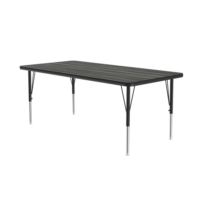 Table d'activité rectangulaire à hauteur ajustable, Bois flottant Nouvelle-Angleterre, H 29 po x L 60 po x l 30 po