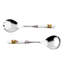 Spode Woodland Salad Servers S/2 Pme/Qu/Pt