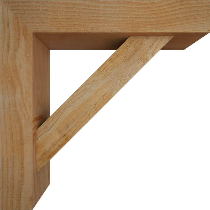 Support de bloc traditionnel avec entretoise décalée, 26 x 26, Sapin Douglas de l 6 po (scié brut)