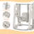 Costway Plastic Swing Set with 1 Slide(s)-60938696