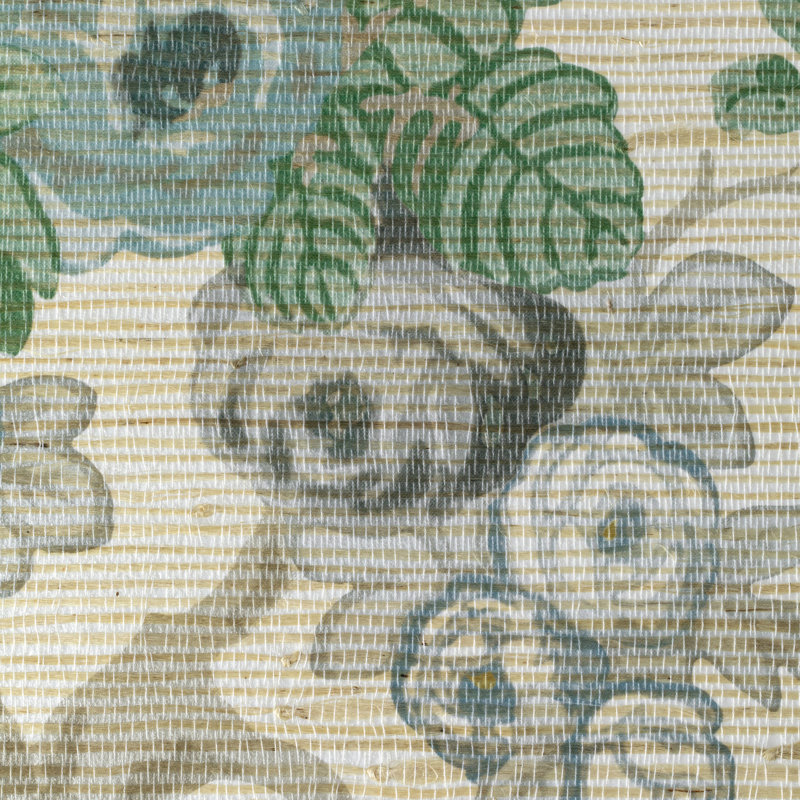 Wallpaper Roll, Slate/Aqua