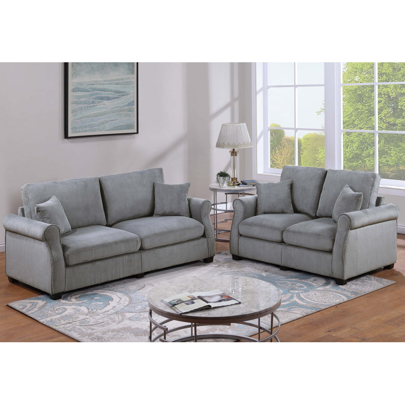 Lorelle 2-Piece Sofa Set, Fog