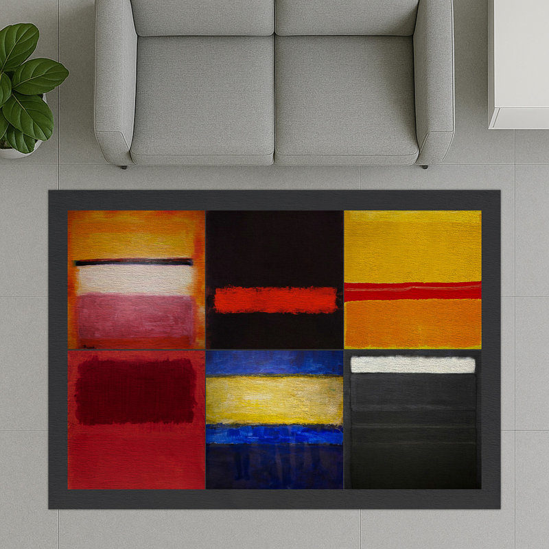 Geometric Area Rug, Rectangle 90 x 150 cm