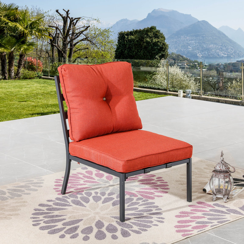 Chaise longue d'extérieur sans accoudoirs 1 pièce
