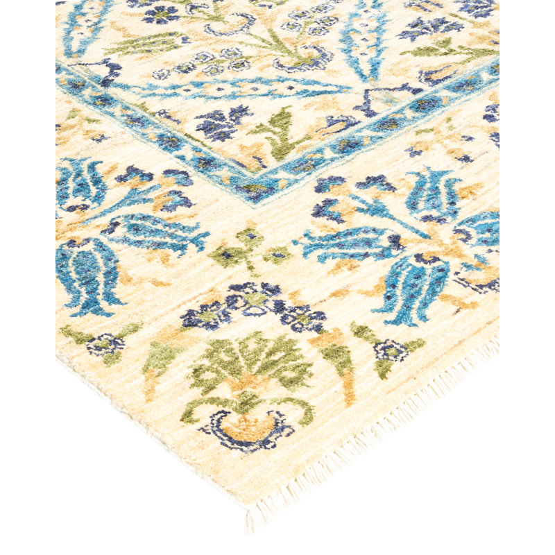 Suzani One-of-a-Kind 6' 2" X 8' 10" Hand Knotted Area Rug