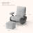 Nursery Rocking Chair Glider with Ottoman for Breastfeeding, Black-121886308