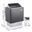 Sauna Heater, 9KW 220V Electric Sauna Stove, Steam Bath Sauna Heater With External Digital Controller, 3H Timer And Adjustable Temp For Max. 317-459 Cubic Feet, Home Hotel Spa Shower Use