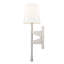 Applique murale haute en nickel brossé 1 lumière 19,5 po Jeydi-1616956788