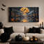 «Swamp Forest» avec citrouilles incandescentes et art d'Halloween orange sur toile-12737960