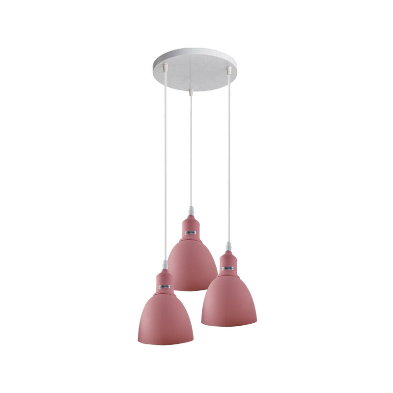 Appleby 3 - Light Cluster Pendant, Yes, Pink