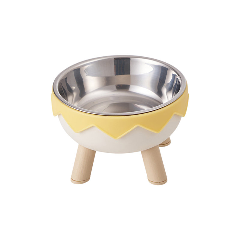 Multicolore bol de nourriture pour chat en acier inoxydable, 5,59 x 3,54 pouces, C