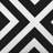 Stripe Geometric Reversible Throw Pillow-602762490