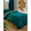 Ensemble de housse de couette réversible vert Brayan - literie douce, respirante et élégante de conception moderne