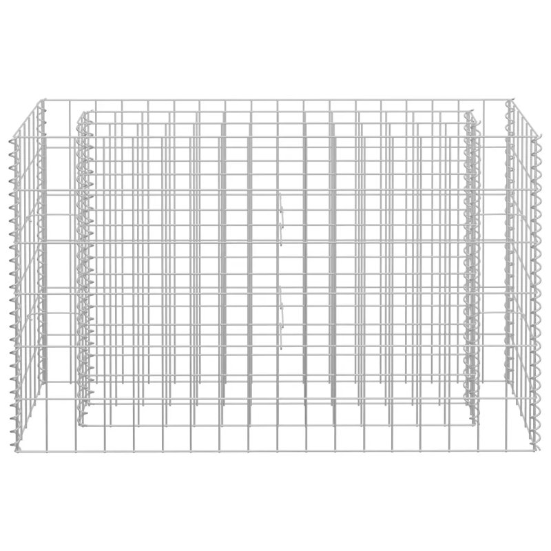 Gabion raised bed galvanized steel 180 x 50 x 100cm, 60cm H x 90cm W x 30cm D