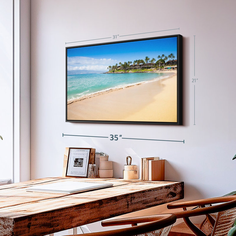 Impression sur toile Napili Bay Paradise, H 21 po x l 31 po