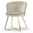 Meagan 17.5'' H Velvet Upholstered Metal Side Chair