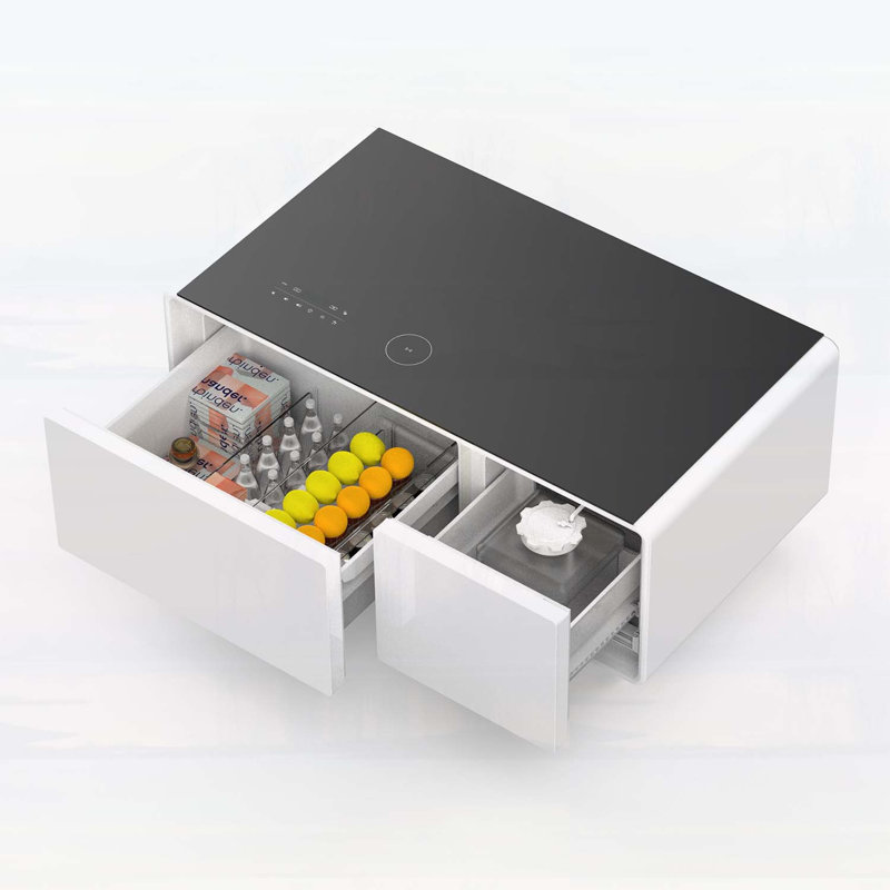Table basse intelligente avec réfrigérateur intégré, pour une vie améliorée