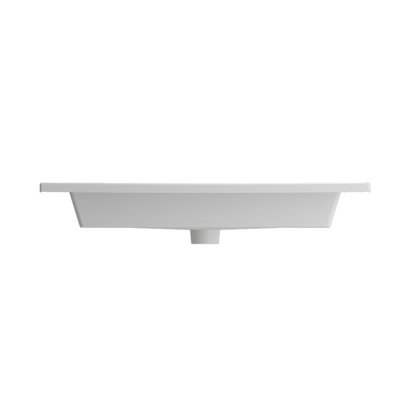 Ravenna 19.7 in. L Bathroom Sink, Matte White, Single-Hole