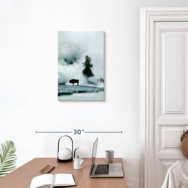 Brampt Buffalo Mist Silhouette, 24" H x 16" W